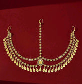 1pc Middle East Inspired Chic Exaggerated Golden Copper Vintage Fashion Headdress
